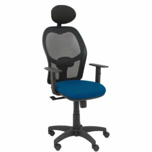 Bürostuhl mit Kopfstütze Piqueras y Crespo B10CRNC Marineblau