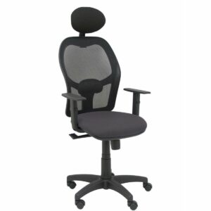 Bürostuhl mit Kopfstütze Piqueras y Crespo B10CRNC Dunkelgrau