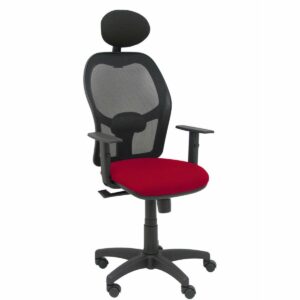 Bürostuhl mit Kopfstütze Piqueras y Crespo B10CRNC Granatrot