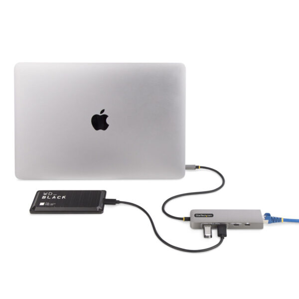 Hub USB-C Startech 10G2A1C25EPD-USB-HUB Grau – Bild 2