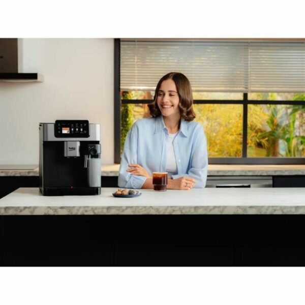 Superautomatische Kaffeemaschine BEKO CEG7348X Schwarz Grau Silberfarben – Bild 3