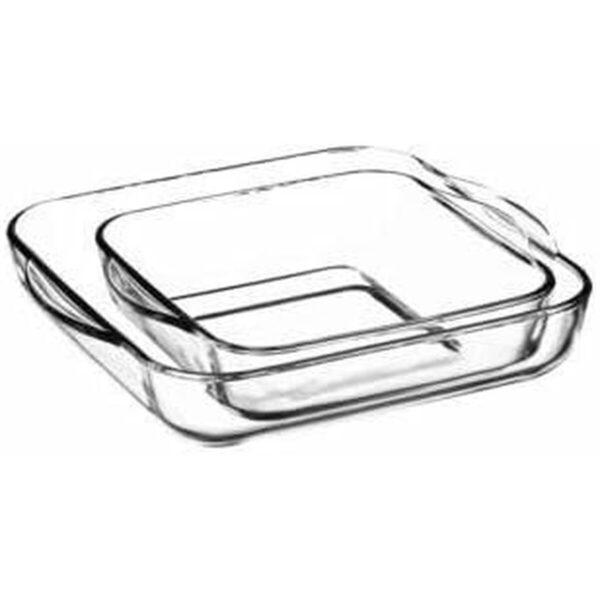Auflaufformset für den Backofen Pasabahce 1690037 Durchsichtig Kristall 1 L (2 Stücke) – Bild 4
