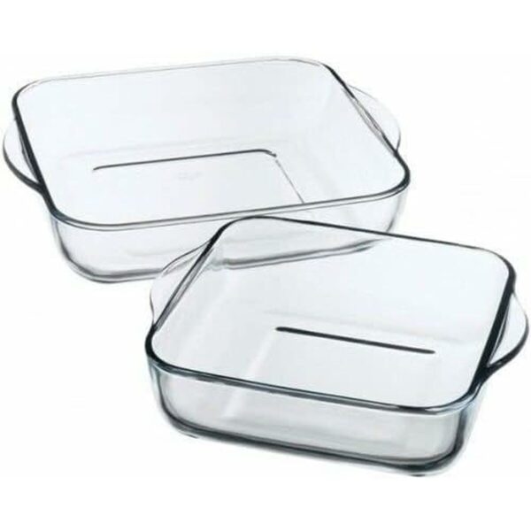 Auflaufformset für den Backofen Pasabahce 1690037 Durchsichtig Kristall 1 L (2 Stücke) – Bild 3