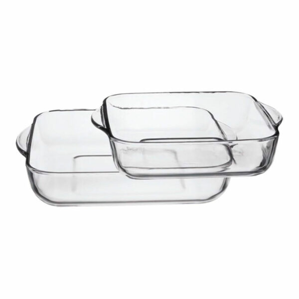 Auflaufformset für den Backofen Pasabahce 1690037 Durchsichtig Kristall 1 L (2 Stücke) – Bild 2