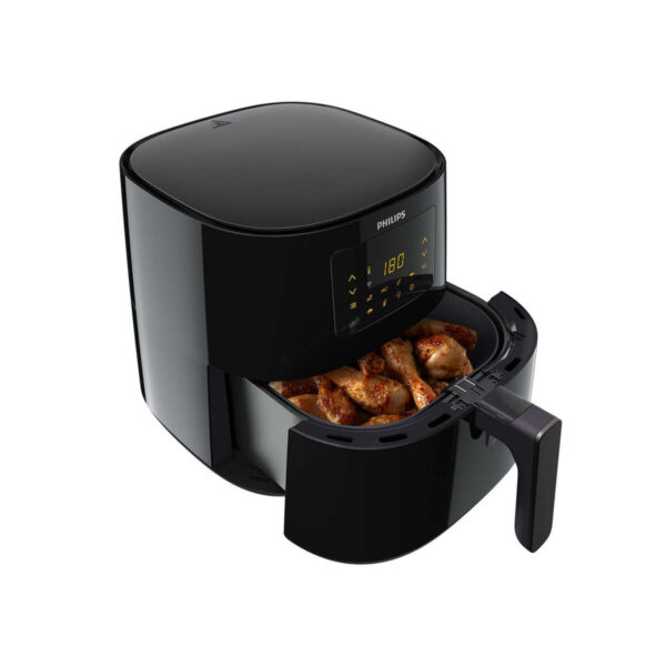 Heißluftfritteuse Philips HD9280/70 Schwarz Silberfarben 2000 W 6,2 L – Bild 3