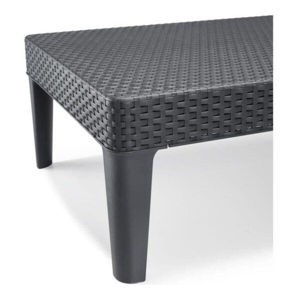Solseng Allibert Jaipur Dunkelgrau 187 x 58 x 29 cm – Bild 3