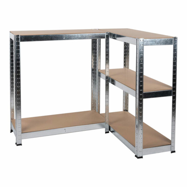Regal Kinzo Holz Edelstahl 5 Regale 750 kg 75 x 30 x 172 cm – Bild 7