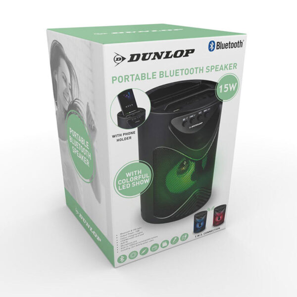 Bluetooth-Lautsprecher Dunlop TWS 15 W Schwarz USB – Bild 4