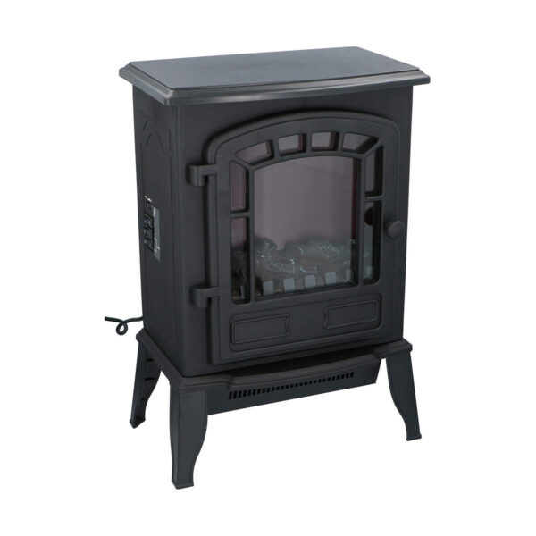 Dekorativer elektrischer Wandkamin Classic Fire Torino Schwarz 2000 W 56,5 x 24 x 38 cm – Bild 4