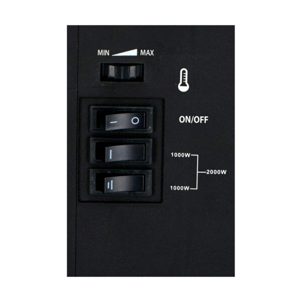 Dekorativer elektrischer Wandkamin Classic Fire Torino Schwarz 2000 W 56,5 x 24 x 38 cm – Bild 5