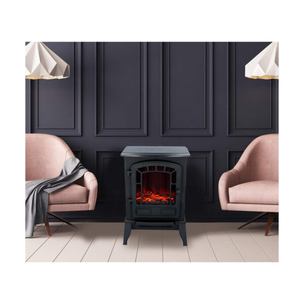 Dekorativer elektrischer Wandkamin Classic Fire Torino Schwarz 2000 W 56,5 x 24 x 38 cm – Bild 7