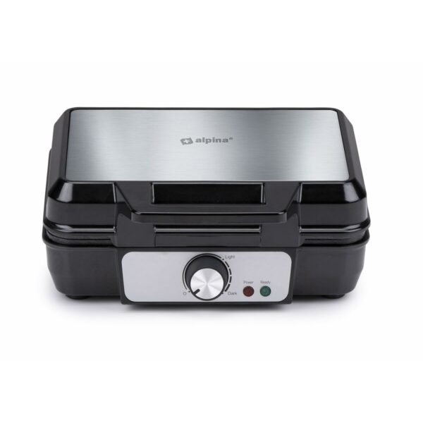 Waffeleisen Alpina 1000 W Silberfarben – Bild 2