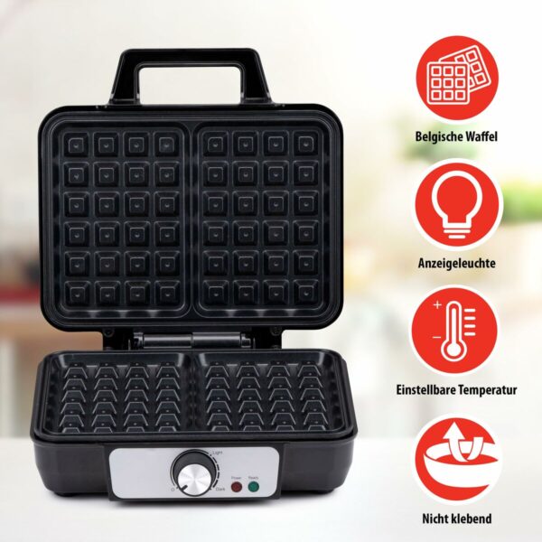 Waffeleisen Alpina 1000 W Silberfarben – Bild 5