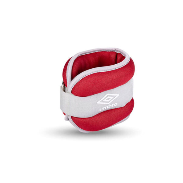 Gewichtsmanschetten für die Füße Umbro 1 kg Rot 2 Stück – Bild 2