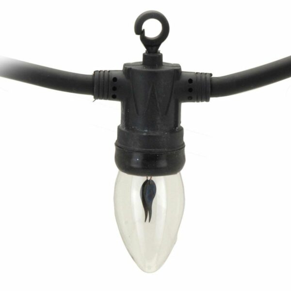 LED-Lichterkette Lifetime 5,1 m 1,5 m Schwarz Flammeneffekt – Bild 2