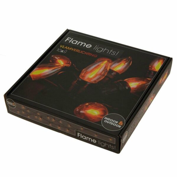 LED-Lichterkette Lifetime 5,1 m 1,5 m Schwarz Flammeneffekt – Bild 3