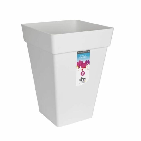 Blumentopf Elho Ø 29,5 cm Weiß Polypropylen Kunststoff karriert Moderne – Bild 2