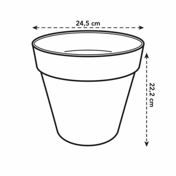 Blumentopf Elho Loft Urban 25 Gelb Ø 24,5 x 22,2 cm – Bild 5