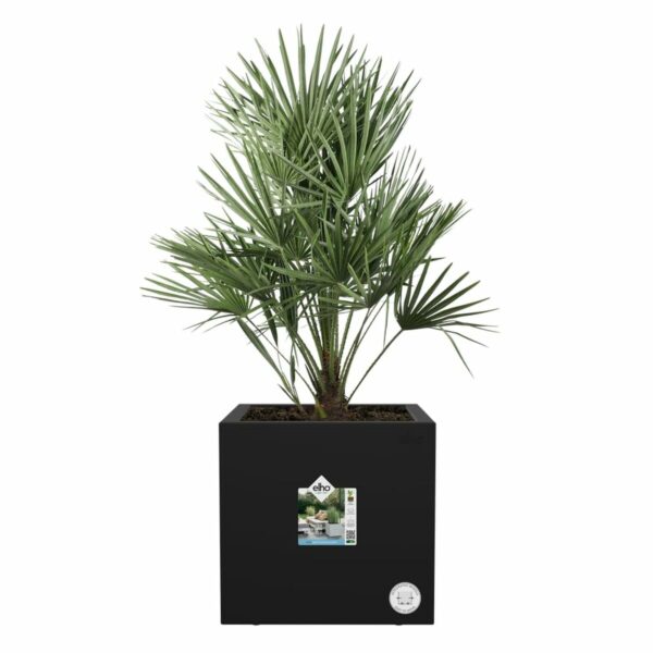 Blumentopf Elho Schwarz Ø 29 cm Kunststoff karriert Moderne – Bild 3