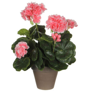 Dekorationspflanze Mica Decorations PVC Geranie (11,5 x 33 cm)
