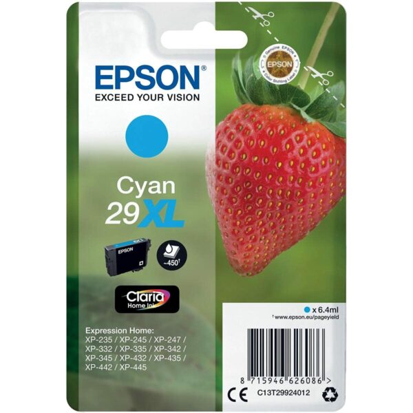 Original Tintenpatrone Epson 29 XL Türkis (10 Stück) – Bild 2