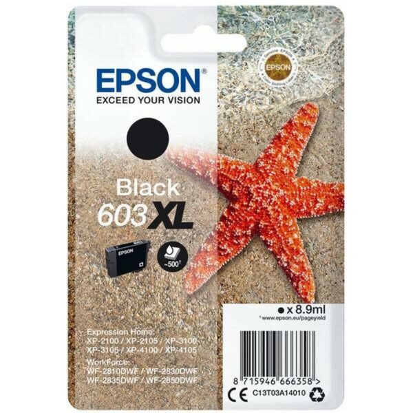 Original Tintenpatrone Epson 603 XL Schwarz (10 Stück) – Bild 2