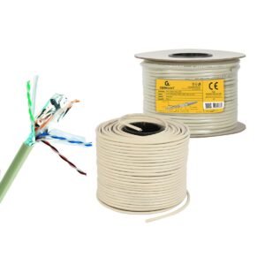 UTP starres Netzwerkkabel der Kategorie 6 GEMBIRD CAT6 FTP 100m Grau 100 m