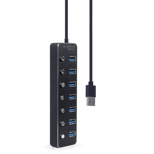Hub USB GEMBIRD UHB-U3P7P-01 Schwarz – Bild 2