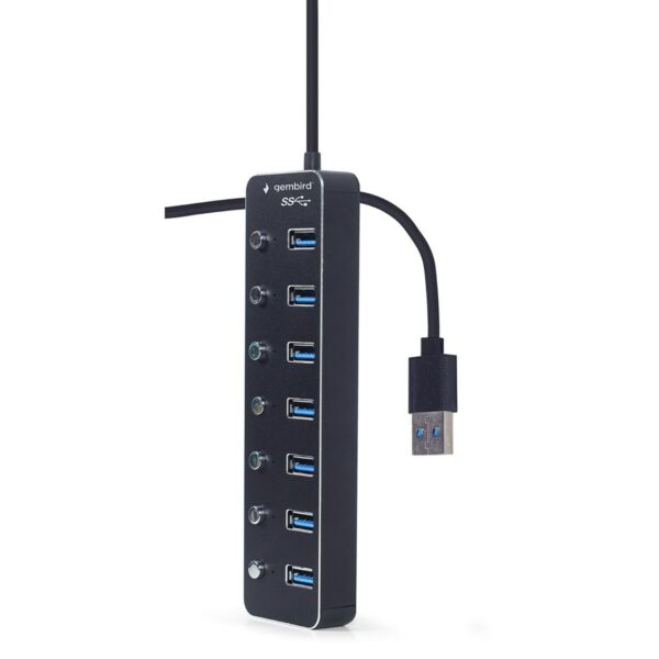 Hub USB GEMBIRD UHB-U3P7P-01 Schwarz – Bild 4