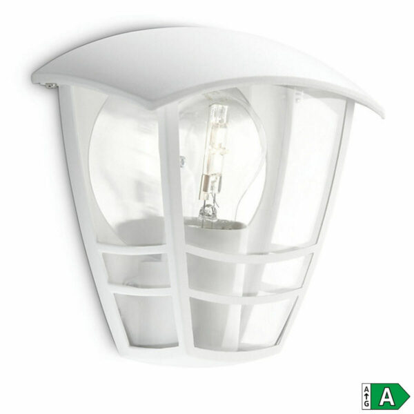 Wandleuchte Philips Creek 19,5 cm Weiß Metall Aluminium A+ E27 – Bild 2