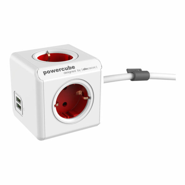 Würfel mit Steckdosenanschluss Allocacoc Powercube Extended 1402 USB 250 V 16 A 1,5 m – Bild 4