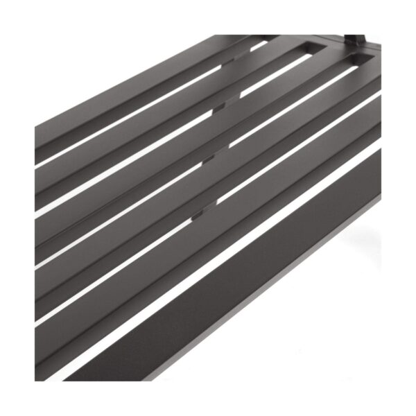 Bank mit Rückenlehne Anthrazit Eisen (123 X 53 X 86 cm) – Bild 7