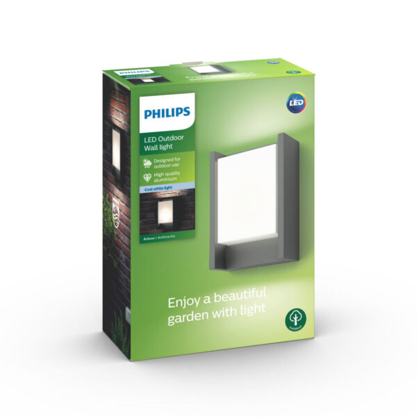 LED-Deckenleuchte Philips 16460/93/P3 Anthrazit Aluminium 6 W 600 lm A++ (4000 K) (1 Stück) – Bild 3