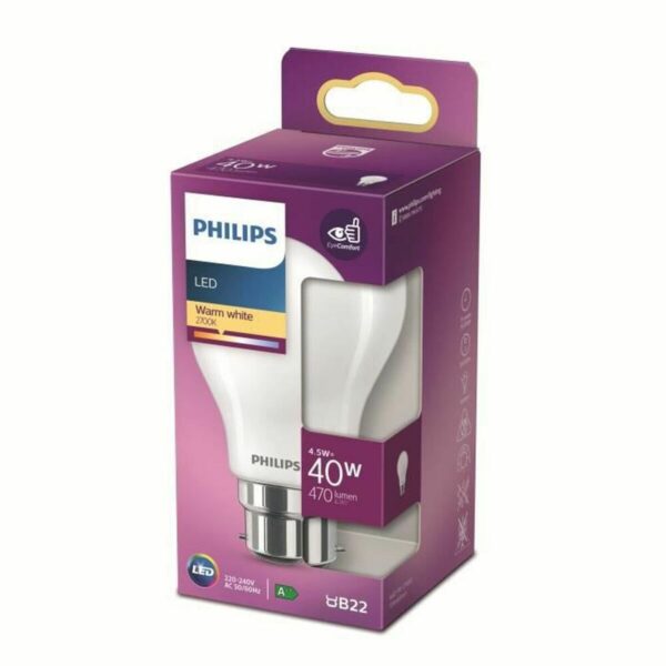 LED-Lampe Philips 8718699762476 Weiß F 40 W B22 (2700 K) – Bild 3