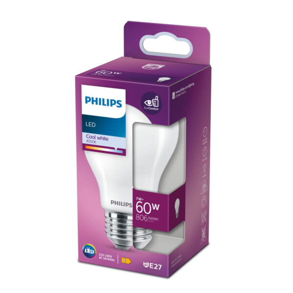 Kugelförmige LED-Glühbirne Philips Equivalent E27 60 W E (4000 K) – Bild 3