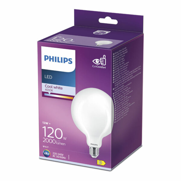 LED-Lampe Philips D 120 W 13 W E27 2000 Lm 12,4 x 17,7 cm (4000 K) – Bild 3