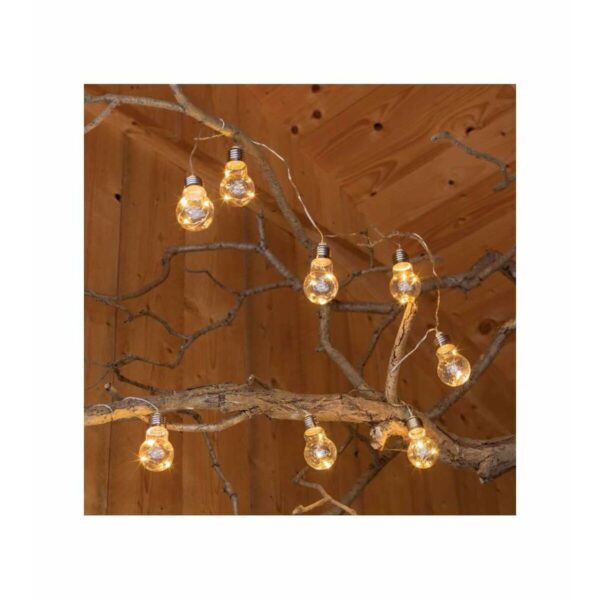 LED-Lichterkette Lumineo Außenbereich Solar Glühbirne (4,5 m) – Bild 3