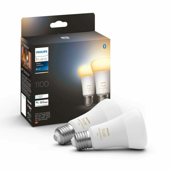 Smart Glühbirne Philips Pack de 2 E27 Weiß F E27 (2200K) (6500 K) – Bild 2