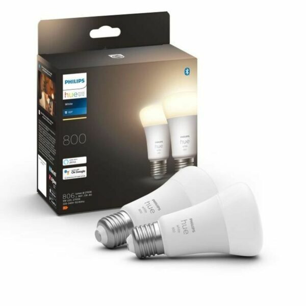 Smart Glühbirne Philips 8719514319028 Weiß F 60 W 9 W E27 800 lm (2700 K) (2 Stück) – Bild 4