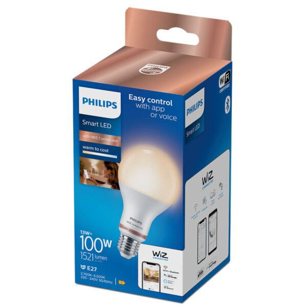 LED-Lampe Philips Wiz A67 smart Weiß E 13 W E27 1521 Lm (2700 K) (2700-6500 K) – Bild 4