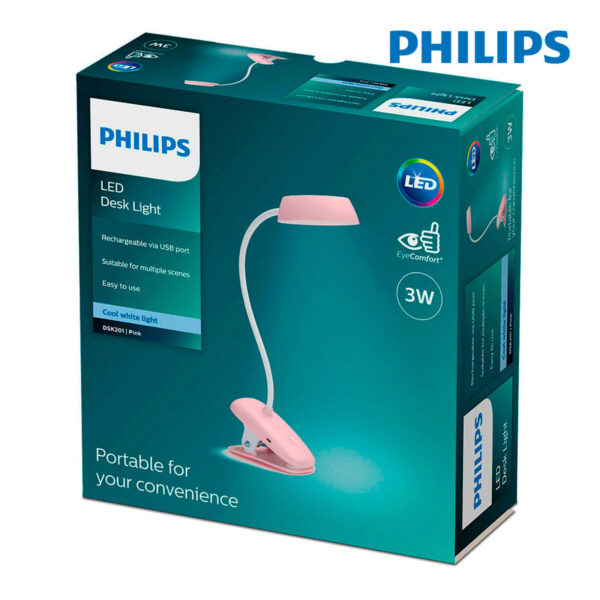 Tischlampe Philips Lámpara de mesa Rosa 3 W – Bild 4
