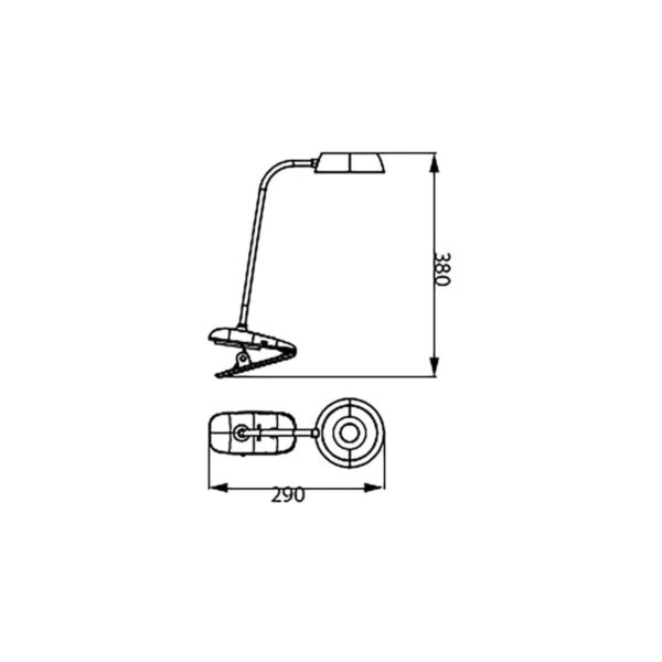 Tischlampe Philips Lámpara de mesa Weiß Metall 3 W – Bild 7