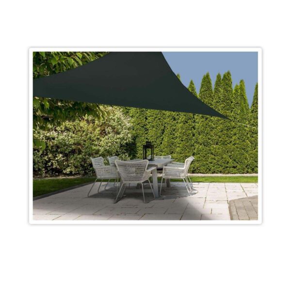 Sonnensegel Ambiance Dunkelgrau 3,6 x 3,6 x 3,6 m – Bild 2