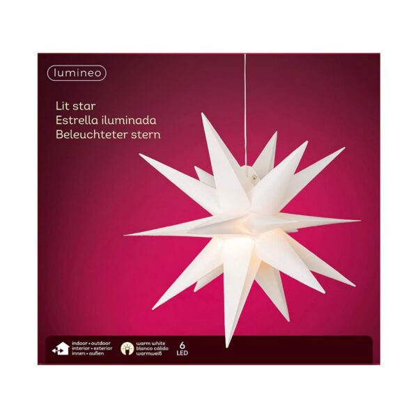 Weihnachtsstern Lumineo Weiß – Bild 2