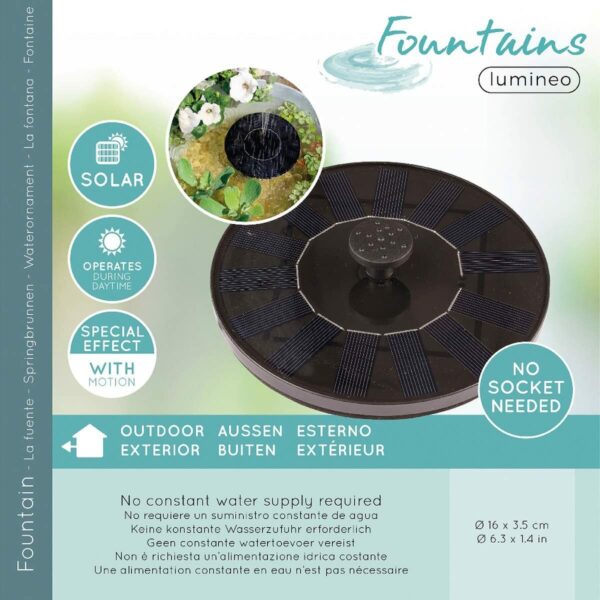 Gartenbrunnen Lumineo fountains 893017 Kunststoff 16 x 3,5 cm – Bild 3