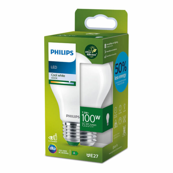 LED-Lampe Philips Classic 100 W 7,3 W E27 1535 Lm (4000 K) – Bild 3
