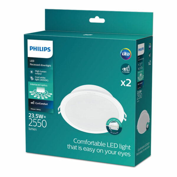 Strahler Philips Meson Weiß 23,5 W 2550 Lm (4000 K) (2 Stück) – Bild 3