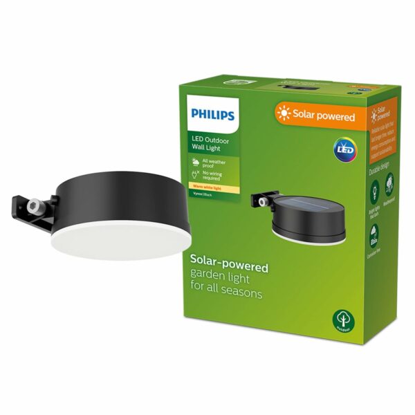 Wandleuchte Philips 1,5 W 200 Lm Solar rund (2700 K) – Bild 5