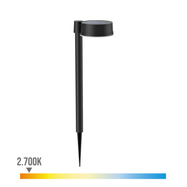 Solar-Gartenpfahl Philips Vynce 1,5 W 11,2 x 14,2 x 54 cm Schwarz Kunststoff rund (2700 K) (Warmes Weiß) (1 Stück) – Bild 2