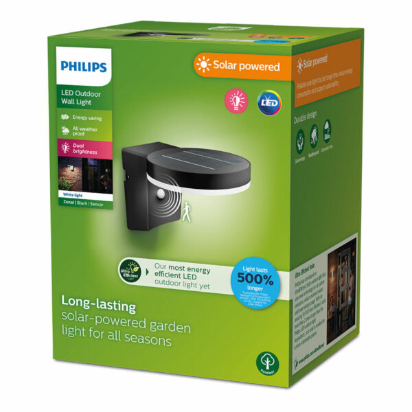Wandleuchte Philips 1,3 W 250 Lm Solar rund (3000 K) – Bild 4